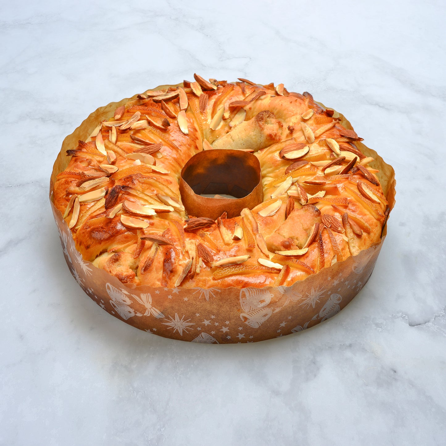 Rosca con pasta de almendras