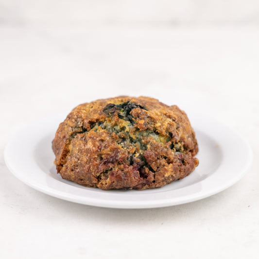 Scone de arándanos y frambuesas