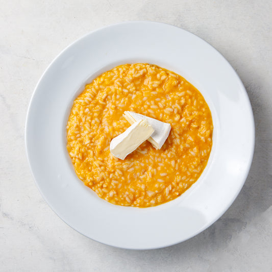 Risotto de calabaza y camembert